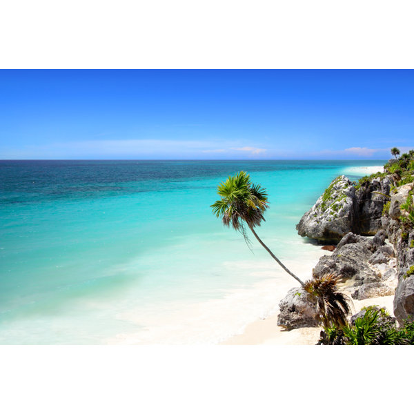 Highland Dunes Tulum Beach by Wrapped Canvas Photograph Wayfair